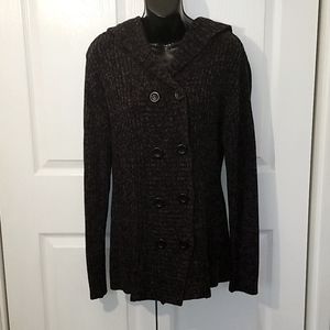Hooded Cardigan Sweater XL